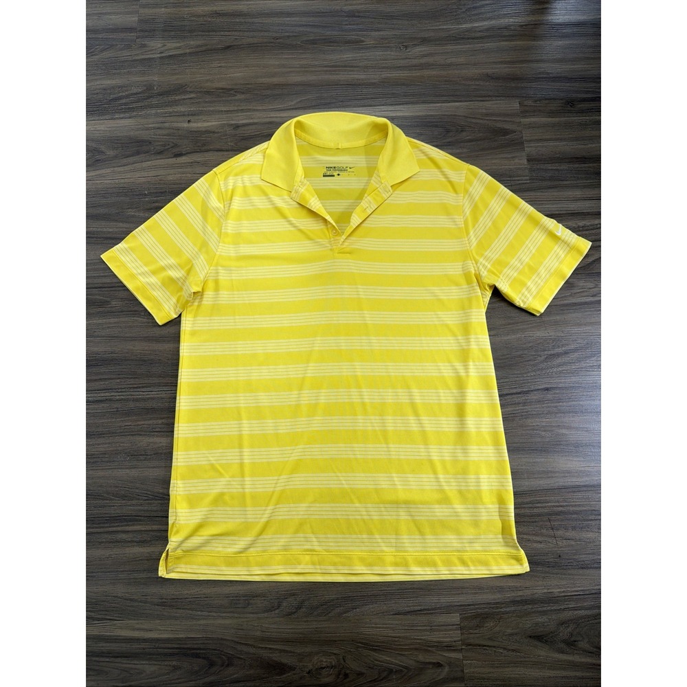 Nike Golf Tour Performance Polo Dri Fit Neon Yellow Size Large Mens Polo Shirt